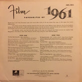 Various - Film Favourites Of 1961 (Vinyl) Image